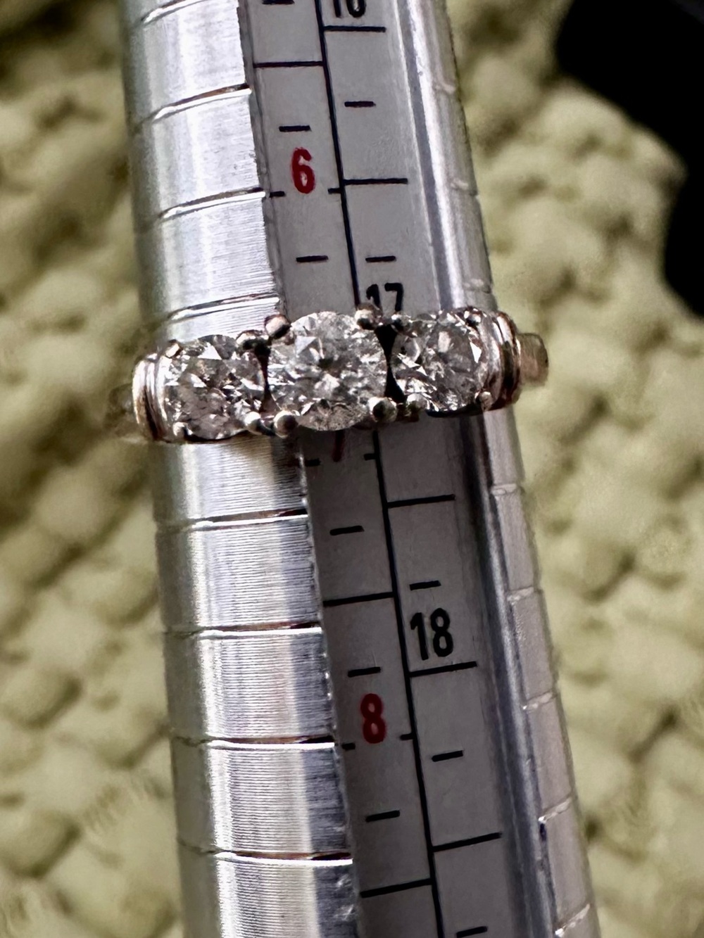14k white gold anniversary ring